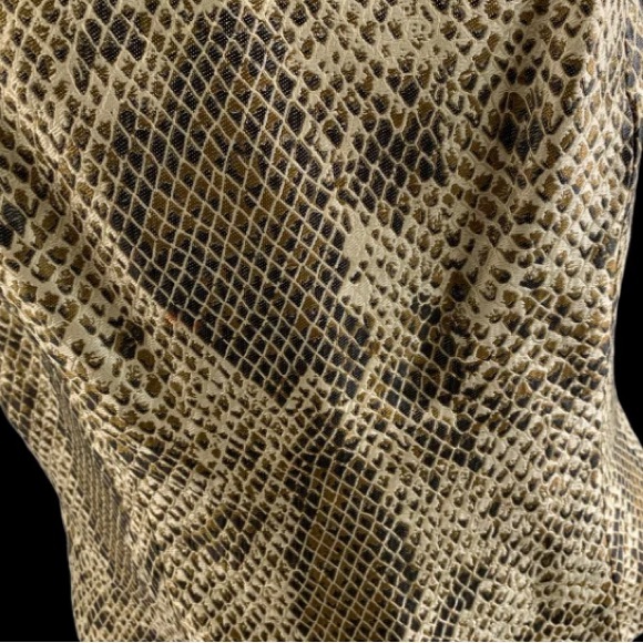 Flores & Flores snake print corset tank silk blend womens 16 - Picture 3 of 10